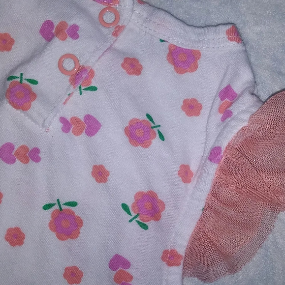 Nannette Baby Girl 2 Piece Set 1 Bodysuits, 1 Legging Size 6/9 M - Picture 6 of 7